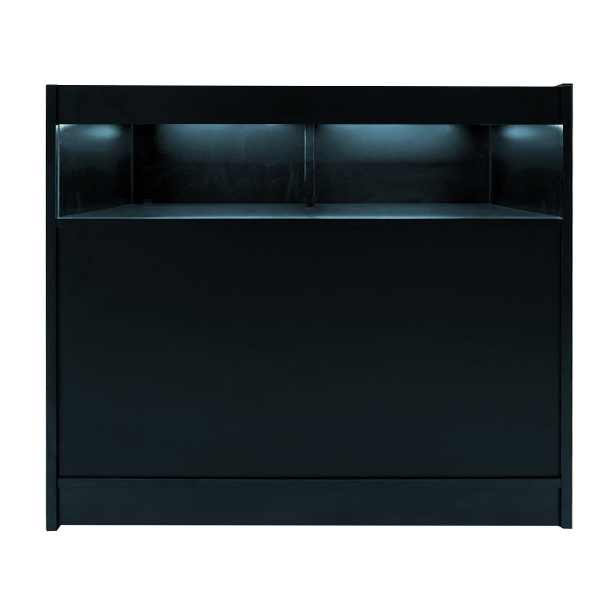 Set Mostradores Comerciales con Luz LED "LUNA" CM60 + 2xB1200 + TB60 – Negro