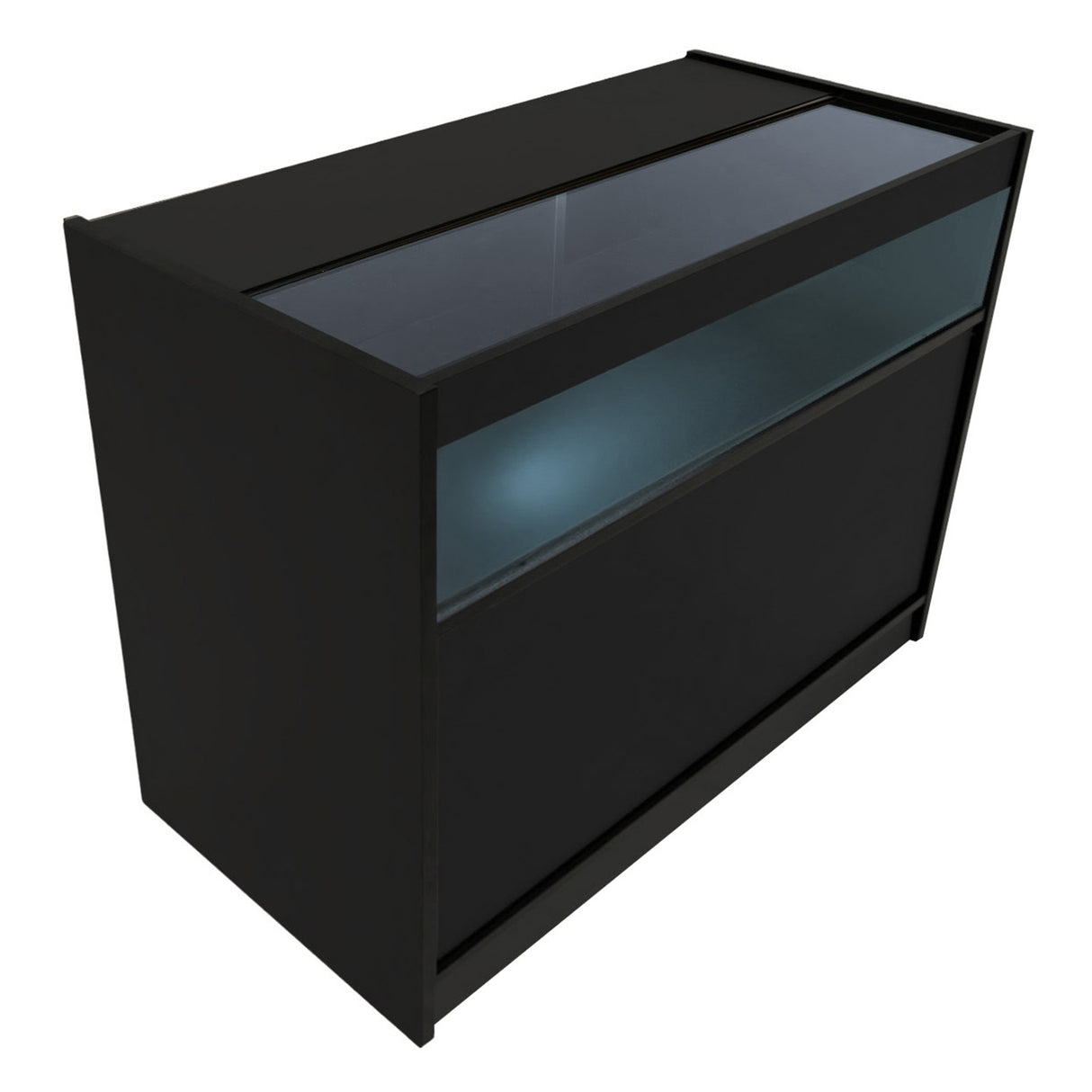 Set Mostradores Comerciales con Luz LED "SAGITTARIUS " LM60 + 2xB1200 + TB60 – Negro