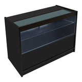 Set Mostradores Comerciales con Luz LED "ECLIPSE" LM60 + 2xC1200 + TB60 – Negro