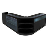 Set Mostradores Comerciales con Luz LED "HYPERION" LM60 + B1200 + K1200 + TB60 – Negro