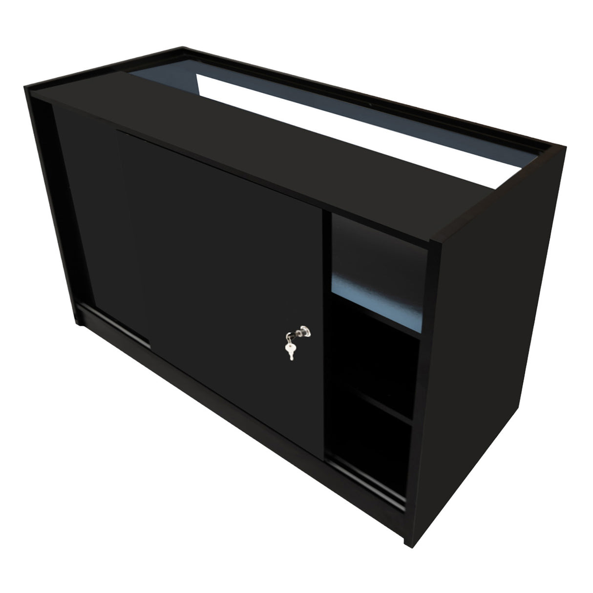 Set Mostradores Comerciales con Luz LED "IRIS"  CM60+ 2x B1500 – Negro