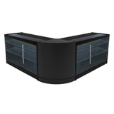 Set Mostradores Comerciales con Luz LED "HELIOS"  CM60+ 2x K1500 – Negro