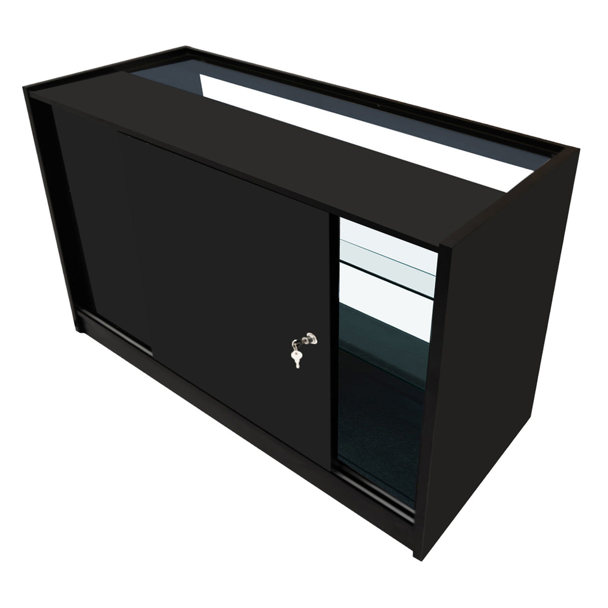 Set Mostradores Comerciales con Luz LED "HELIOS"  CM60+ 2x K1500 – Negro
