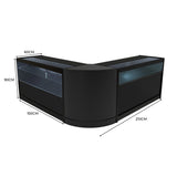 Set Mostradores Comerciales con Luz LED "ADONIS" CM60 + B1500 + C1500 – Negro