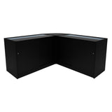 Set Mostradores Comerciales con Luz LED "TRITON" CM60 + K1500 + B1500 – Negro