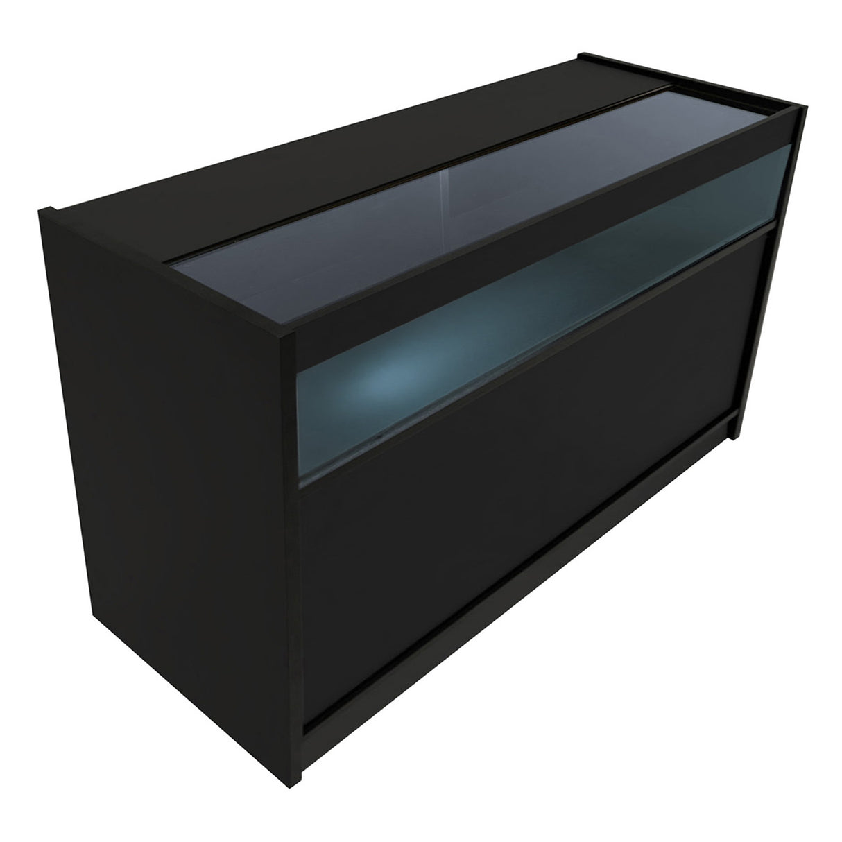 Set Mostradores Comerciales con Luz LED "TRITON" CM60 + K1500 + B1500 – Negro