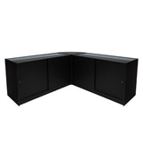 Set Mostradores Comerciales con Luz LED "THESEUS" LM60+ 2x B1500 – Negro