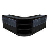 Set Mostradores Comerciales con Luz LED "ANDROMEDA" LM60+ 2x C1500  – Negro