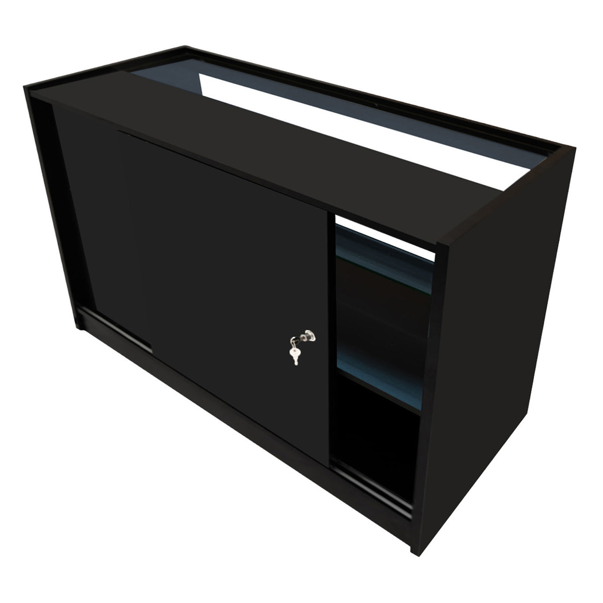 Set Mostradores Comerciales con Luz LED "ANDROMEDA" LM60+ 2x C1500  – Negro