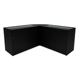 Set Mostradores Comerciales con Luz LED "ANDROMEDA" LM60+ 2x C1500  – Negro
