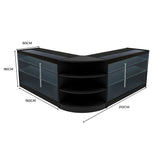 Set Mostradores Comerciales con Luz LED "APOLLO" LM60+ 2x K1500 – Negro