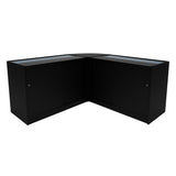 Set Mostradores Comerciales con Luz LED "DEMETER" LM60 + K1500 + B1500 – Negro