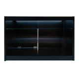 Set Mostradores Comerciales con Luz LED "ARIES" CM60 + 2xK1500 + TB60 – Negro
