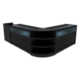 Set Mostradores Comerciales con Luz LED "SAGITTARIUS " LM60 + 2xB1500 + TB60 – Negro