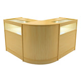 Set Mostradores Comerciales con Luz LED "IRIS"  CM60+ 2x B900 – Arce