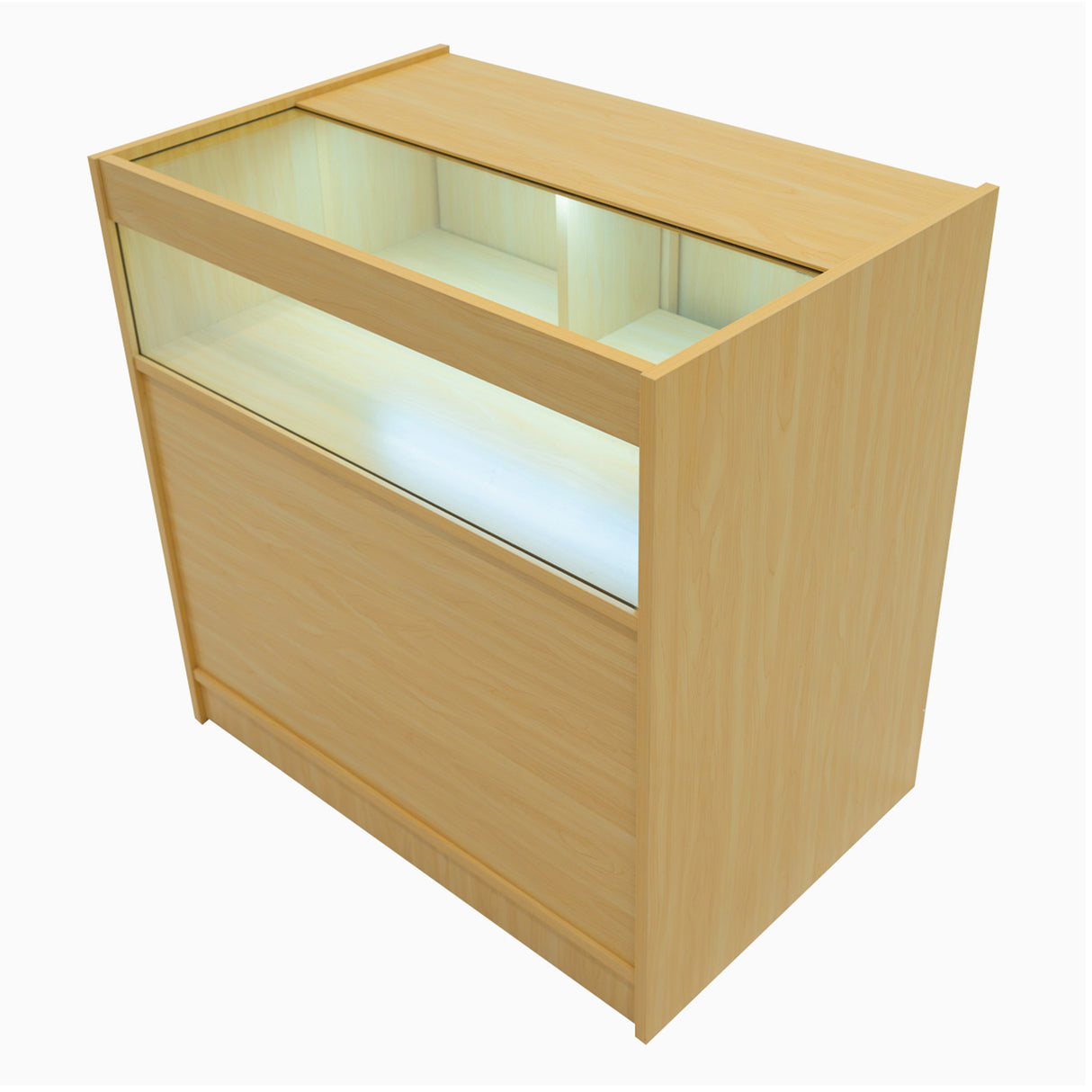 Set Mostradores Comerciales con Luz LED "IRIS"  CM60+ 2x B900 – Arce