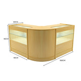 Set Mostradores Comerciales con Luz LED "SELENE"  CM60+ 2x C900 – Arce