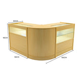 Set Mostradores Comerciales con Luz LED "ADONIS" CM60 + B900 + C900 – Arce