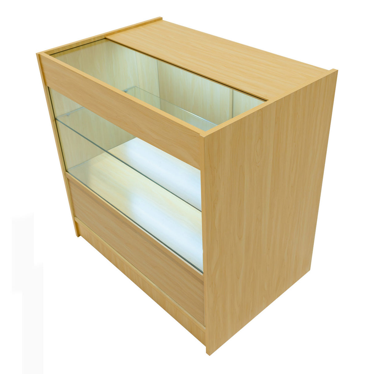 Set Mostradores Comerciales con Luz LED "HERA" CM60 + K900 + C900 – Arce