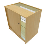 Set Mostradores Comerciales con Luz LED "HARMONIA" LM60 + B900 + C900 – color Arce