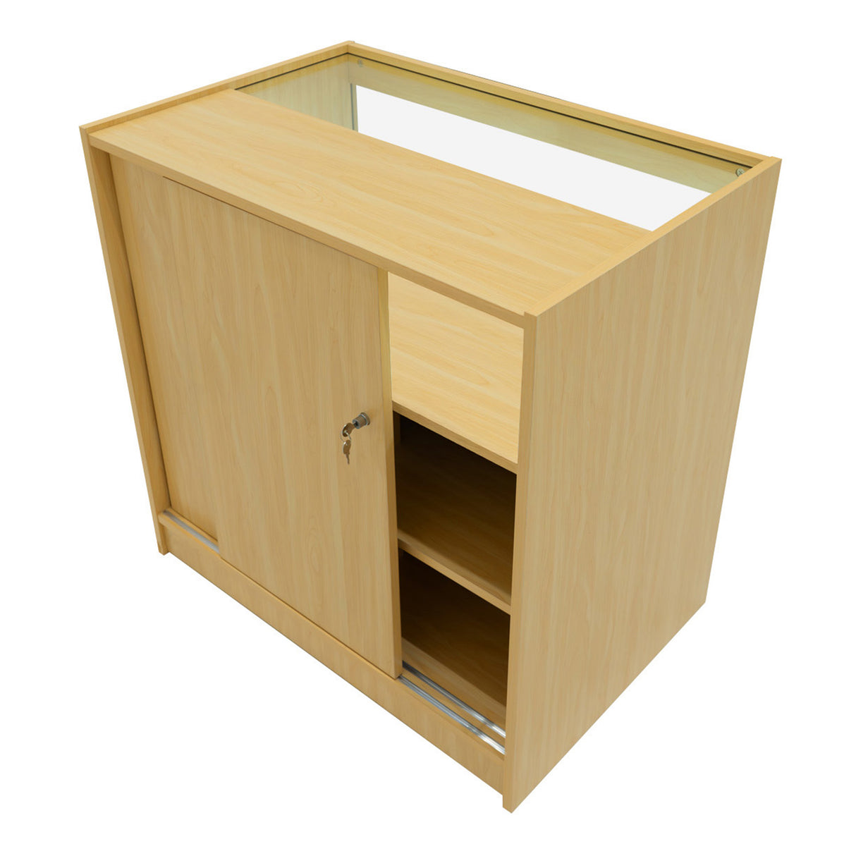 Set Mostradores Comerciales con Luz LED "GRAVITY" CM60 + B900 + C900 + TB60 – Arce