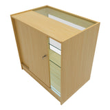 Set Mostradores Comerciales con Luz LED "VEGA" CM60 + K900 + C900 + TB60 – Arce