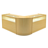 Set Mostradores Comerciales con Luz LED "IRIS"  CM60+ 2x B1200 –Arce
