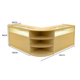 Set Mostradores Comerciales con Luz LED "THESEUS" LM60+ 2x B1200 – Arce
