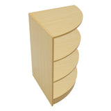 Set Mostradores Comerciales con Luz LED "HARMONIA" LM60 + B1200 + C1200 – color Arce