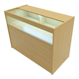 Set Mostradores Comerciales con Luz LED "EUROPA" LM60 + B1200 + C1200 + TB60 – Arce