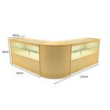 Set Mostradores Comerciales con Luz LED "SELENE"  CM60+ 2x C1500 – Arce