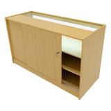 Set Mostradores Comerciales con Luz LED "LUNA" CM60 + 2xB1500 + TB60 – Arce