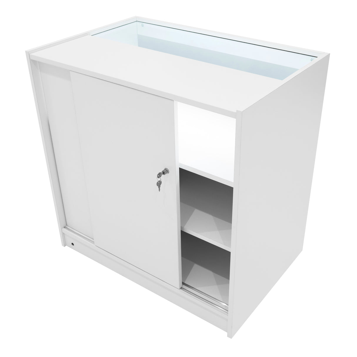 Set Mostradores Comerciales con Luz LED "IRIS"  CM60+ 2x B900 – Blanco