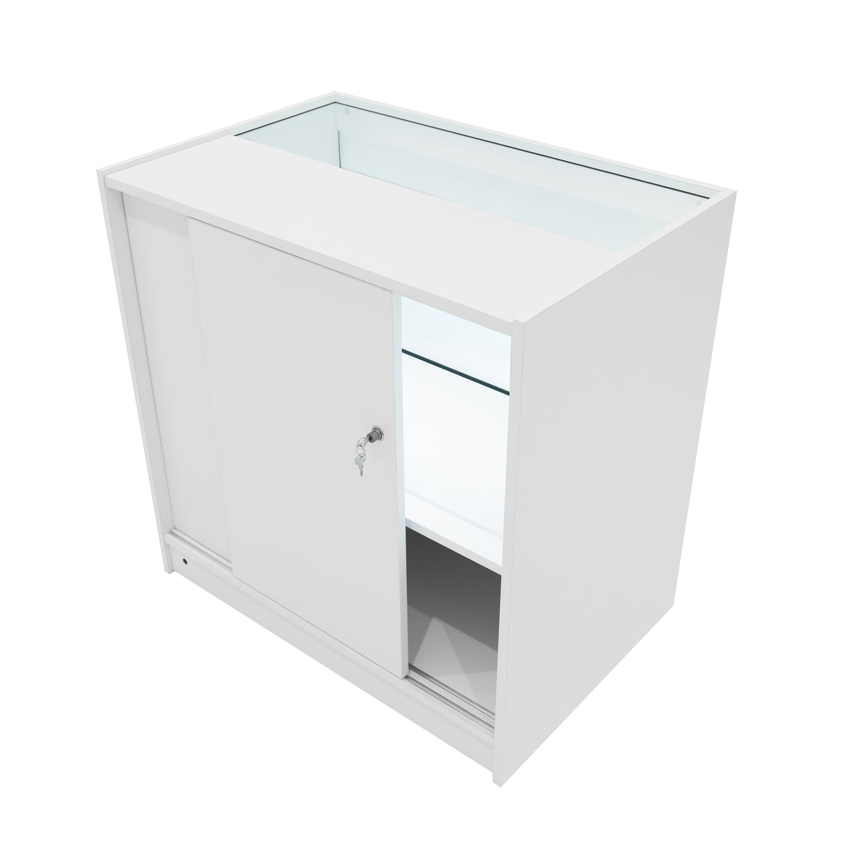 Set Mostradores Comerciales con Luz LED "SELENE"  CM60+ 2x C900 – Blanco