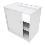 Set Mostradores Comerciales con Luz LED "ADONIS" CM60 + B900 + C900 – Blanco
