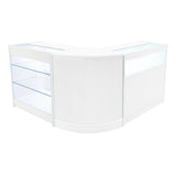 Set Mostradores Comerciales con Luz LED "TRITON" CM60 + K900 + B900 – Blanco