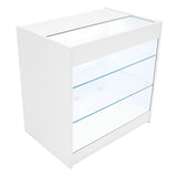 Set Mostradores Comerciales con Luz LED "HERA" CM60 + K900 + C900 – Blanco
