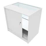 Set Mostradores Comerciales con Luz LED "ANDROMEDA" LM60+ 2x C900 – Blanco