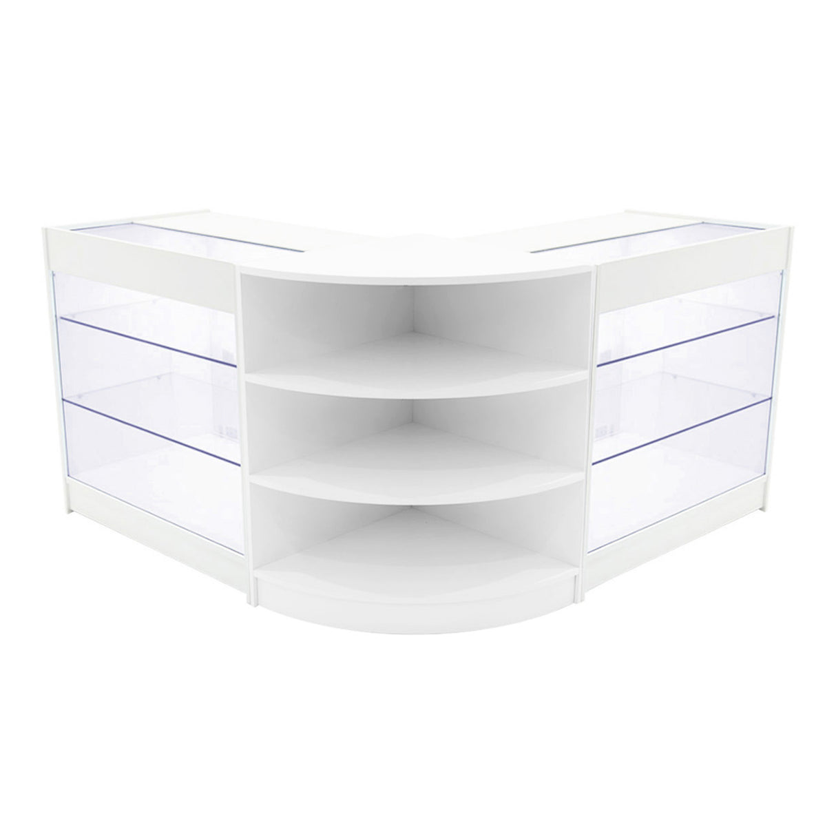 Set Mostradores Comerciales con Luz LED "APOLLO" LM60+ 2x K900 – Blanco