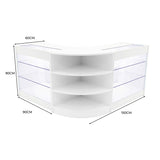 Set Mostradores Comerciales con Luz LED "APOLLO" LM60+ 2x K900 – Blanco