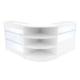 Set Mostradores Comerciales con Luz LED "CALLIOPE" LM60 + K900 + C900 – Blanco