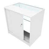 Set Mostradores Comerciales con Luz LED "PHOENIX" CM60 + 2xC900 + TB60 – Blanco