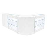Set Mostradores Comerciales con Luz LED "ARIES" CM60 + 2xK900 + TB60 – Blanco