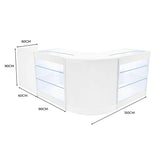 Set Mostradores Comerciales con Luz LED "ARIES" CM60 + 2xK900 + TB60 – Blanco