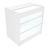 Set Mostradores Comerciales con Luz LED "ARIES" CM60 + 2xK900 + TB60 – Blanco