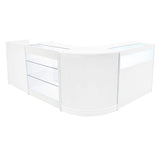 Set Mostradores Comerciales con Luz LED "POLARIS" CM60 + B900 + K900 + TB60 – Blanco
