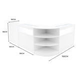 Set Mostradores Comerciales con Luz LED "SAGITTARIUS " LM60 + 2xB900 + TB60 – Blanco
