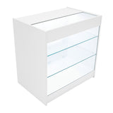 Set Mostradores Comerciales con Luz LED "ASTRO" LM60 + 2xK900 + TB60 – Blanco