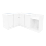 Set Mostradores Comerciales con Luz LED "HYPERION" LM60 + B900 + K900 + TB60 – Blanco