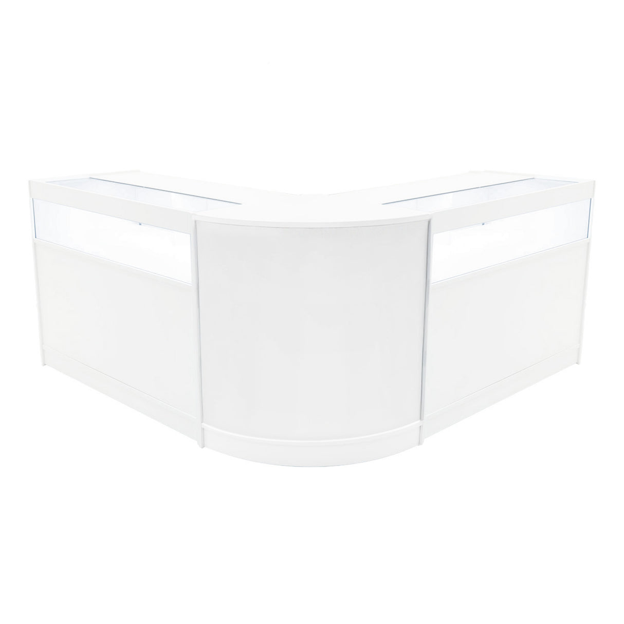 Set Mostradores Comerciales con Luz LED "IRIS"  CM60+ 2x B1200 – Blanco